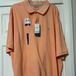 Izod Men's Advantage Performance Polo Shirt Papaya Punch Big & Tall 3 XL